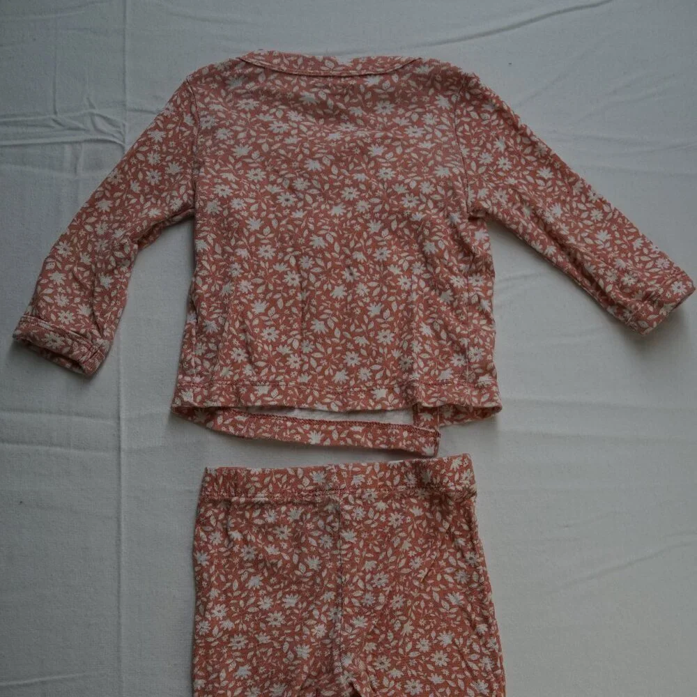 Carter's Baby Girl's Matching Set, Kimono Wrap Top and Pants, Pink, Size 6m